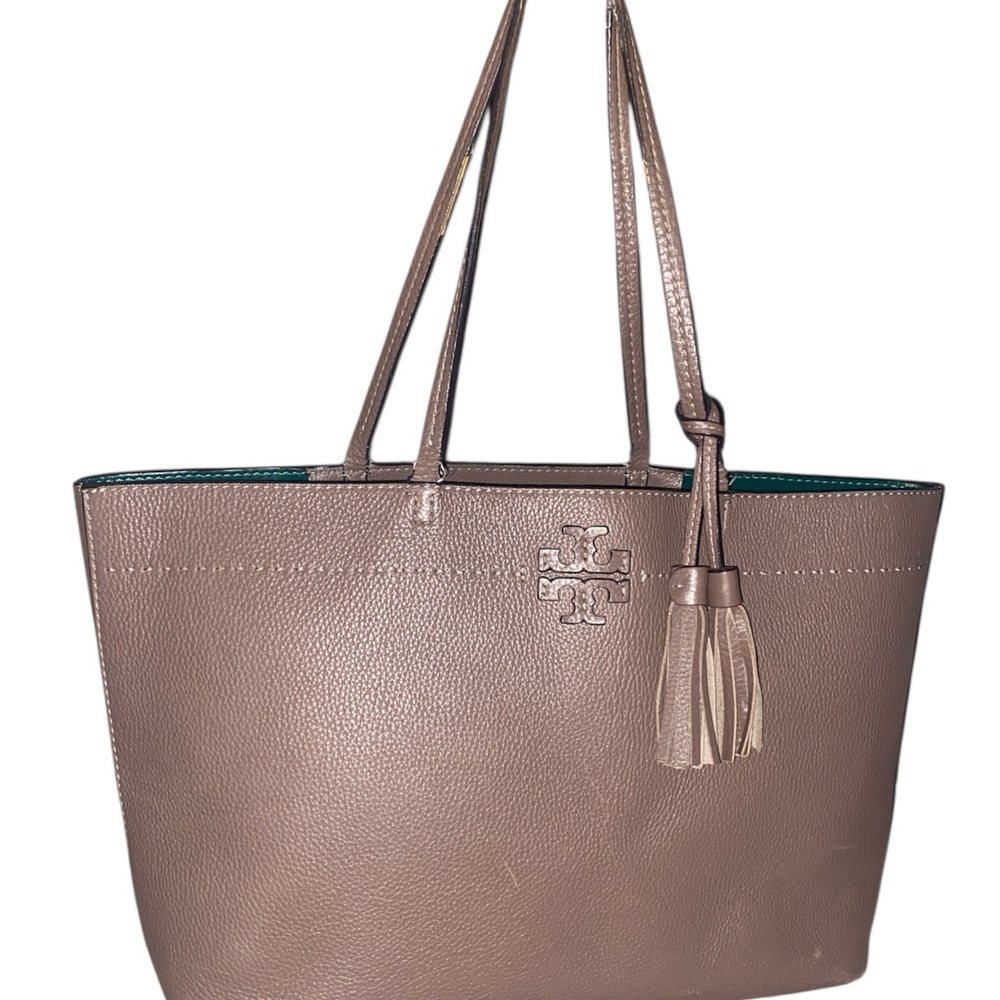 Tory Burch Brown Leather Tote Bag (needs some handle repair) - Picture 2 of 9